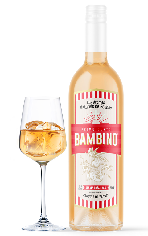 BAMBINO, grand vin moelleux à la pêche,